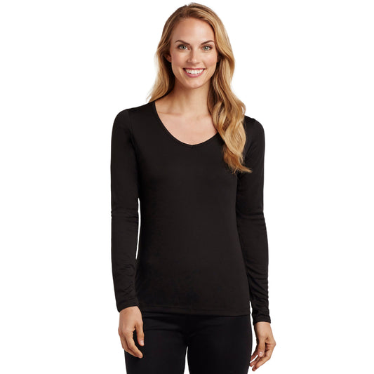 Cuddl Duds Climatesmart Long Sleeve V-Neck